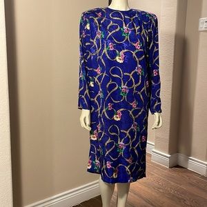 Gay Boyer, vintage, long sleeve dress